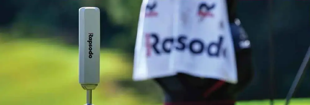 Rapsodo launch monitor on the range